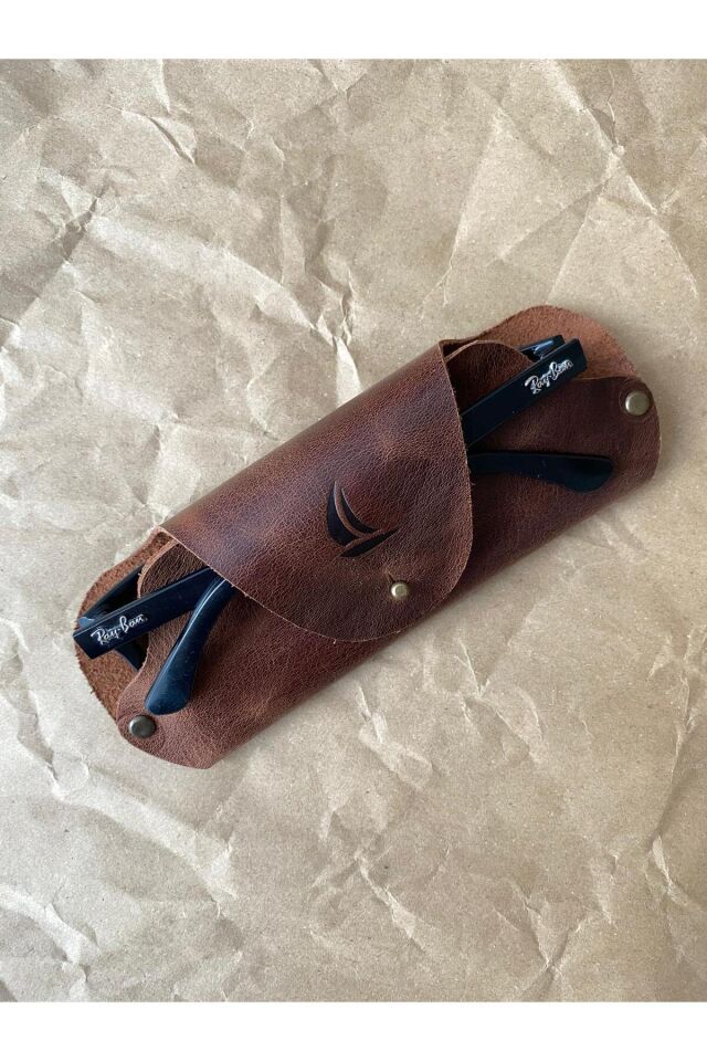 BUTTERFLY - Gözlük Kılıfı Taba