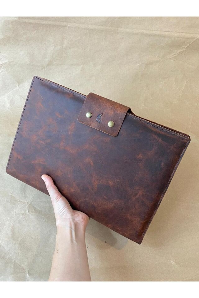 DJOKOVIC - Laptop / Macbook Kılıf / Organizer Koyu Taba - 11 Inç