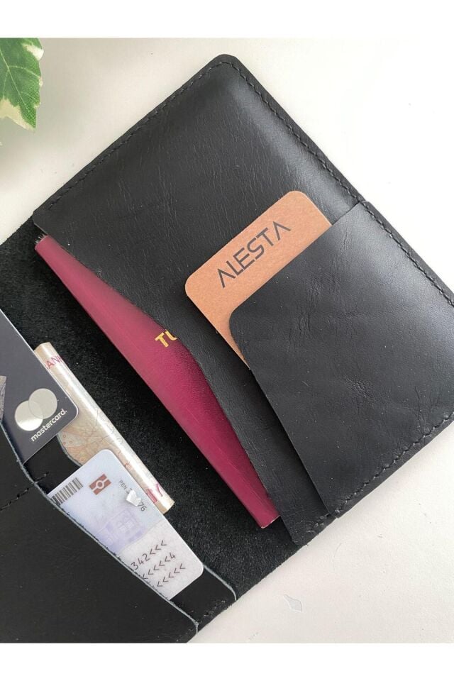 FEDER - Pasaport Kılıfı Si̇yah