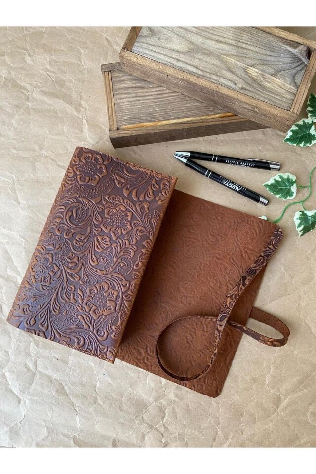 HAMILTON - Kitap / Defter / Ajanda Kılıfı Taba Çi̇çek