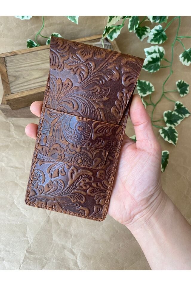 SCRIPTIO – Kitap Kılıfı & Kalemlik Seti Taba Çi̇çek