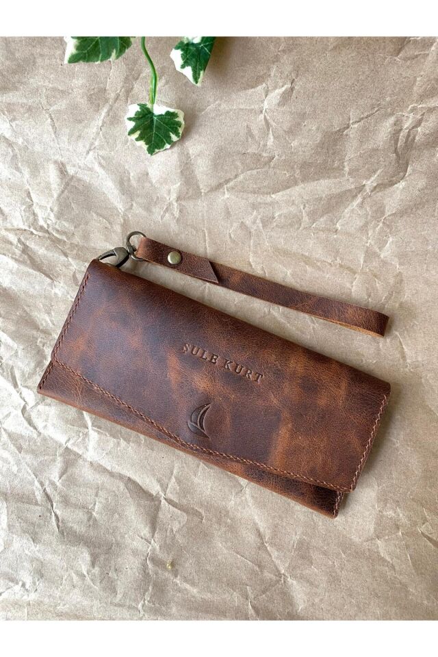 HANDY - Uzun Cüzdan Koyu Taba