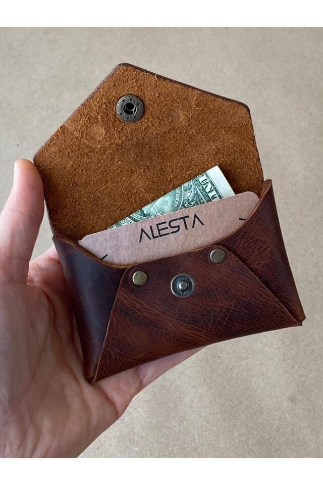 MESSI - Zarf Tipi Kartlık Koyu Taba