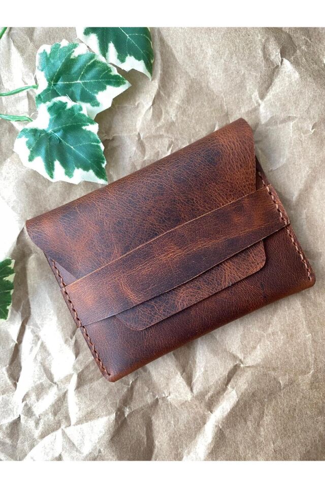 NEYMAR - Minimal Kapaklı Kartlık Koyu Taba