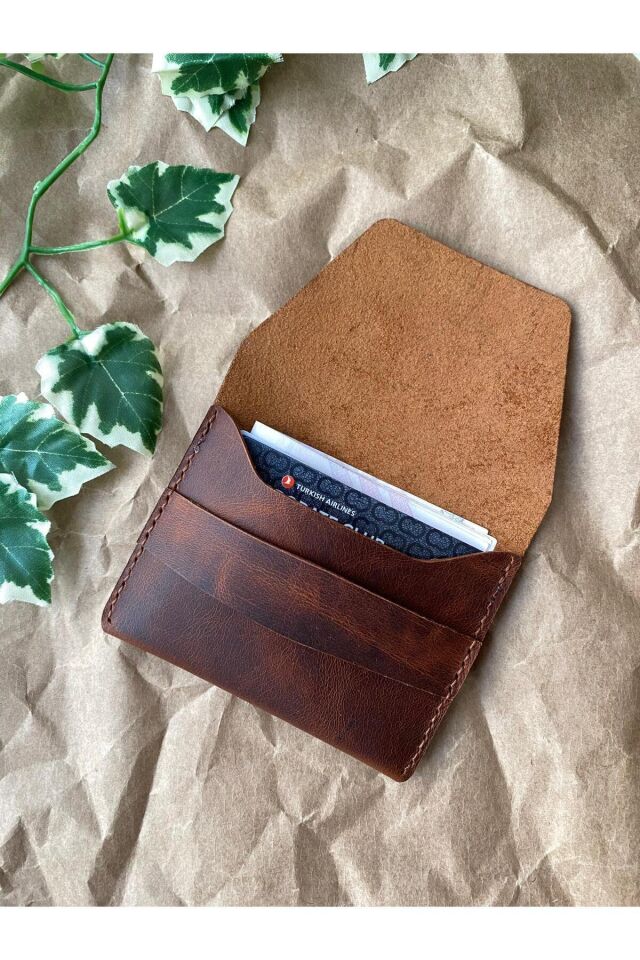 NEYMAR - Minimal Kapaklı Kartlık Koyu Taba