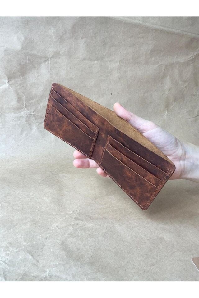 PELE - Klasik Erkek Cüzdanı Koyu Taba