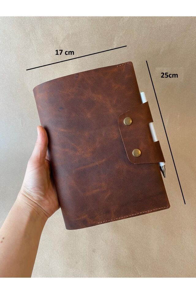 RAIKKONEN - Ajanda & Defter Kılıfı Koyu Taba