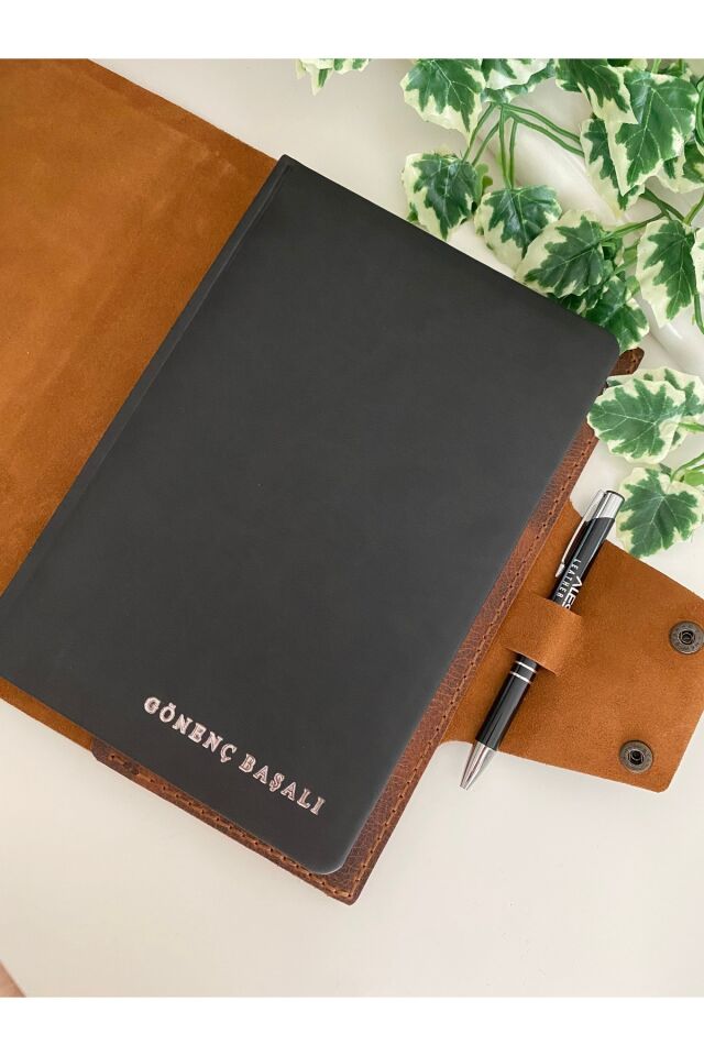 RAIKKONEN - Ajanda & Defter Kılıfı Koyu Taba
