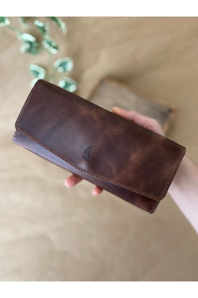 SERENA - Portföy Cüzdan Koyu Taba