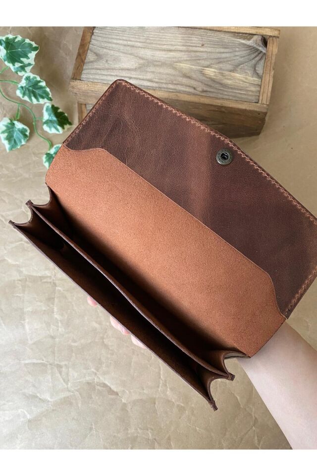 SERENA - Portföy Cüzdan Koyu Taba