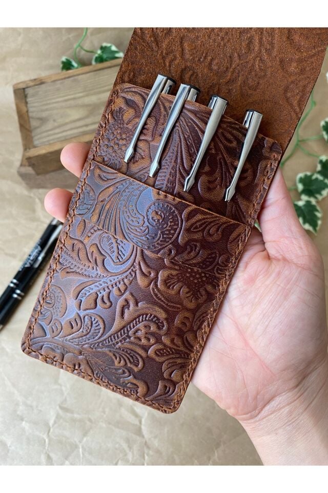 VETTEL -  Kapaklı Kalemlik Taba Çi̇çek