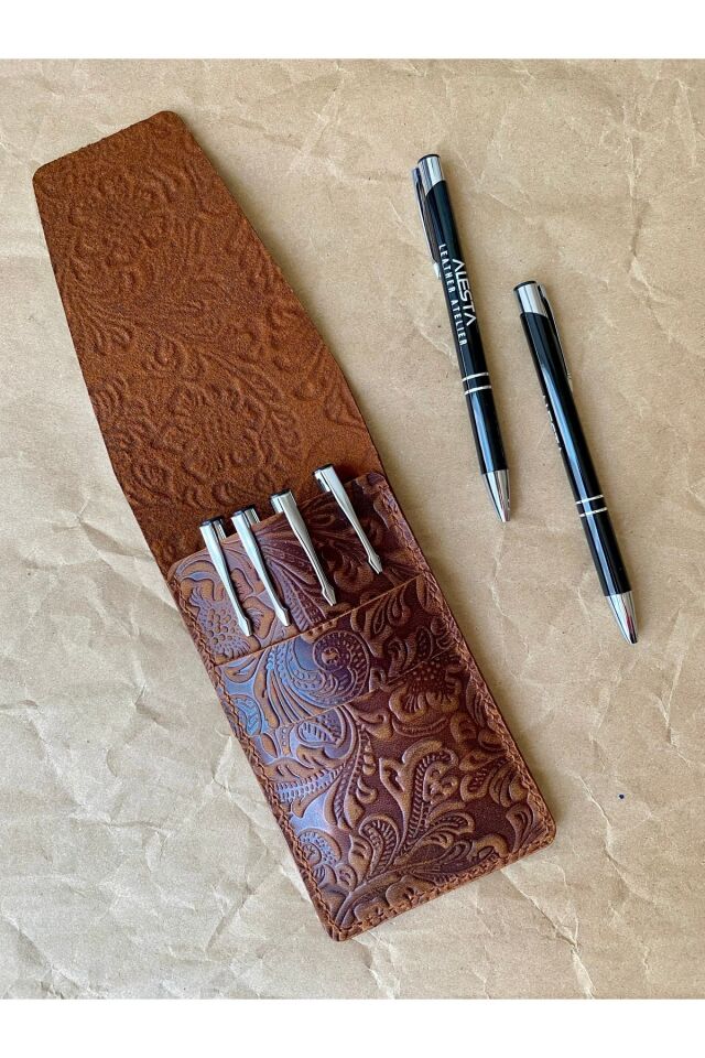 VETTEL -  Kapaklı Kalemlik Taba Çi̇çek