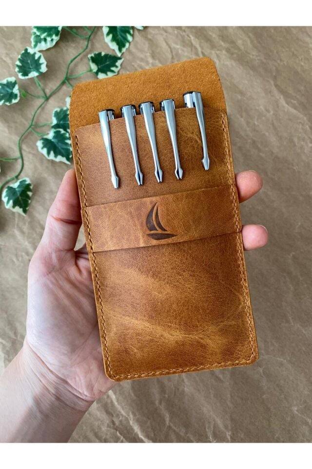 VETTEL -  Kapaklı Kalemlik Camel