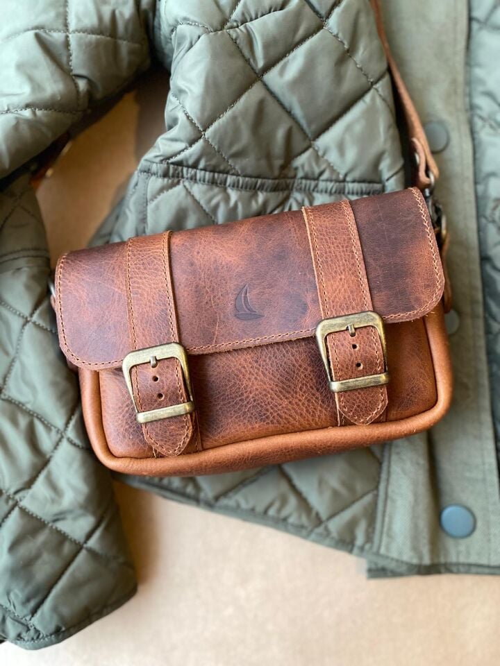 STEVE - Postacı Çantası Koyu Taba - MINI