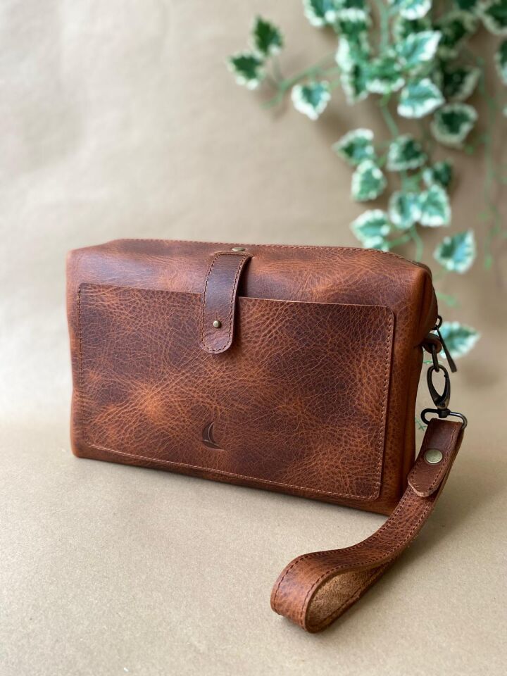 LOGAN - El & Omuz Çantası - KARTLIK HEDİYELİ Taba - SLIM