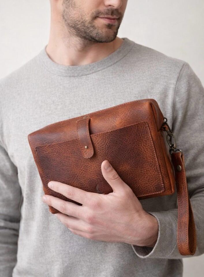 LOGAN - El & Omuz Çantası - KARTLIK HEDİYELİ Taba - SLIM