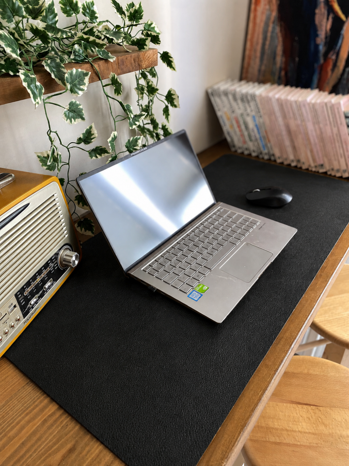 MASAMAT - Klavye Mouse Altlığı, Laptop Matı Si̇yah