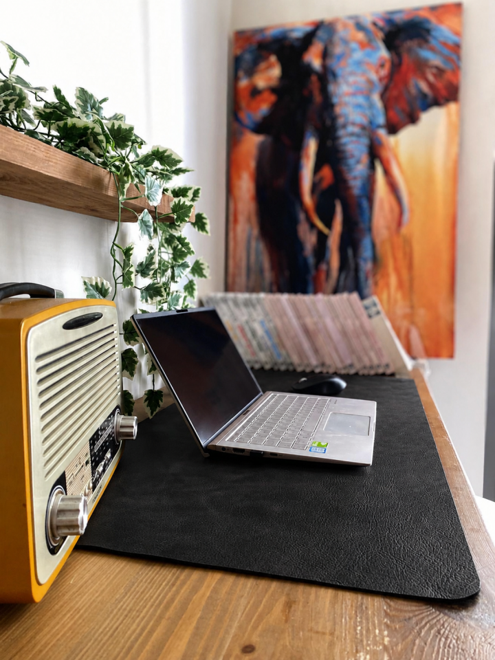 MASAMAT - Klavye Mouse Altlığı, Laptop Matı Si̇yah