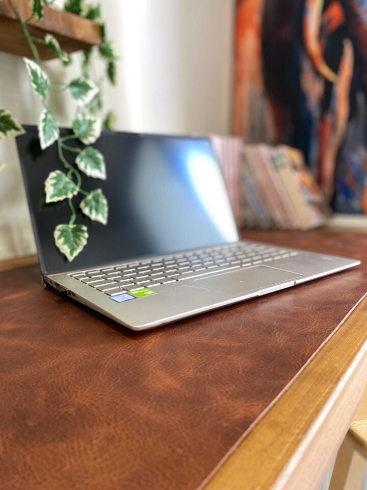 MASAMAT - Klavye Mouse Altlığı, Laptop Matı Koyu Taba